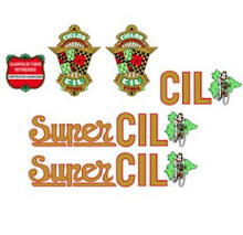 Super CIL 1959-65 Pegatinas en vinilo adhesivo Bici Clásica