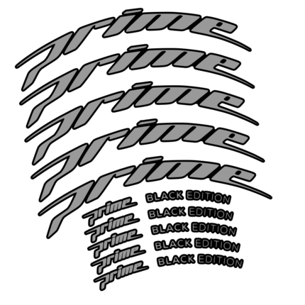Pegatinas para Llanta Carretera Prime Black Edition 50 en vinilo adhesivo stickers graphics calcas adesivi autocollants