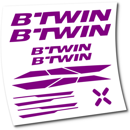 Pegatinas para Cuadro BTwin en vinilo adhesivo stickers graphics calcas adesivi autocollants