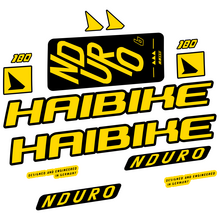Haibike Nduro 6 2023 Pegatinas en vinilo adhesivo Cuadro