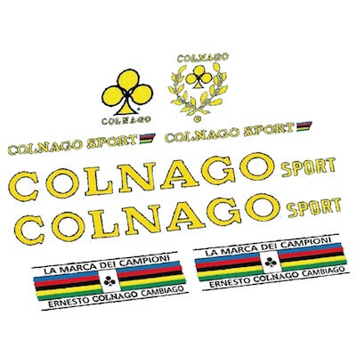 Pegatinas para Bici Clásica Colnago Sport en vinilo adhesivo