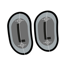 Logo Talla Scott Pegatinas en vinilo adhesivo Cuadro