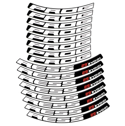 Pegatinas para Llanta MTB Progress Evo:01 29 en vinilo adhesivo stickers graphics calcas adesivi autocollants