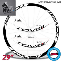 Roval Traverse 29" Pegatinas en vinilo adhesivo Llanta MTB