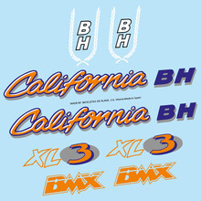 BH California BMX XL3 Pegatinas en vinilo adhesivo Bici Clásica