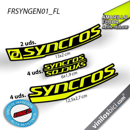 Pegatinas para Cuadro Syncross en vinilo adhesivo stickers graphics calcas adesivi autocollants