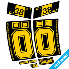 Ohlins DH38 M.1 Pegatinas en vinilo adhesivo Horquilla