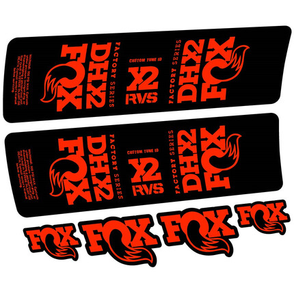 Pegatinas para Amortiguador Fox DHX2 2019 en vinilo adhesivo stickers graphics calcas adesivi autocollants