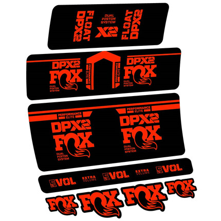 Pegatinas para Amortiguador Fox DPX2 Performance Elite 2021 en vinilo adhesivo stickers graphics calcas adesivi autocollants