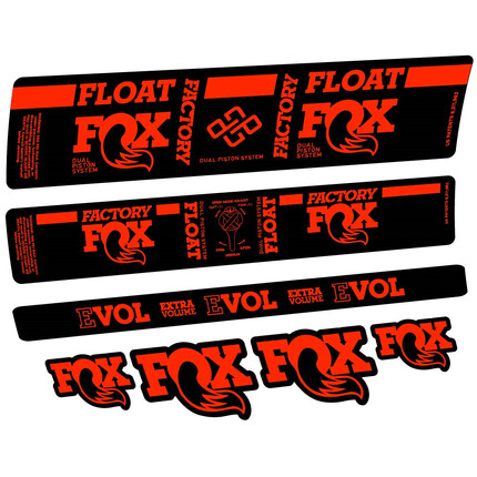 Pegatinas para Amortiguador Fox DPS Factory 2019 en vinilo adhesivo stickers graphics calcas adesivi autocollants
