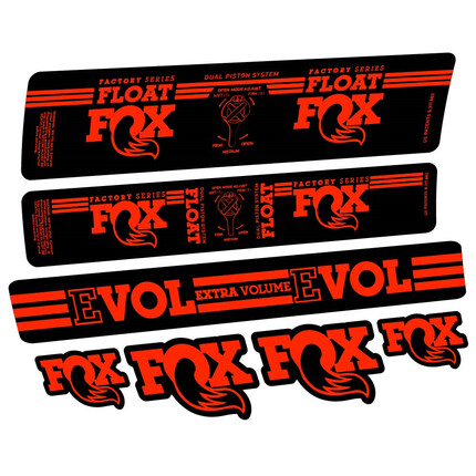Pegatinas para Amortiguador Fox Float DPS Factory 2016 en vinilo adhesivo stickers graphics calcas adesivi autocollants