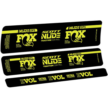 Pegatinas para Amortiguador Fox Nude DPS Scott en vinilo adhesivo stickers graphics calcas adesivi autocollants