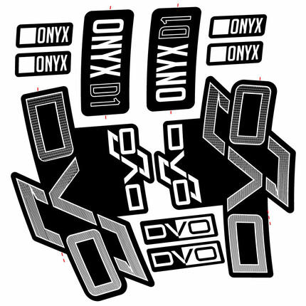 Pegatinas para Horquilla DVO Onyx D1 en vinilo adhesivo stickers graphics calcas adesivi autocollants