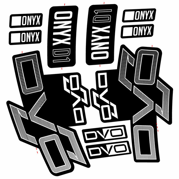 DVO Onyx D1 Pegatinas en vinilo adhesivo Horquilla
