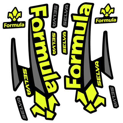 Pegatinas para Horquilla Formula Selva 2018 en vinilo adhesivo stickers graphics calcas adesivi autocollants