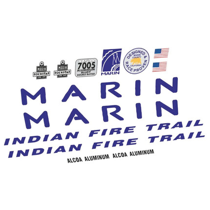 Pegatinas para Bici Clásica Marin Indian Fire Trail en vinilo adhesivo