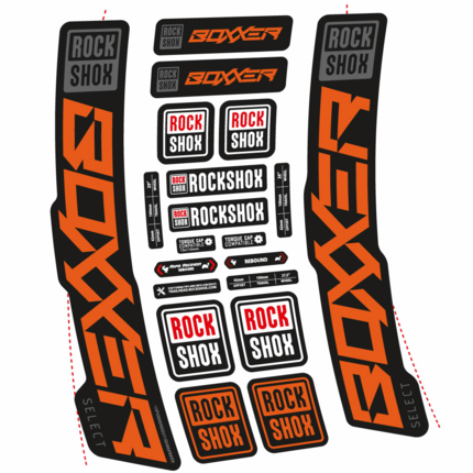 Pegatinas para Horquilla Rock Shox Boxxer Select 2021 en vinilo adhesivo stickers graphics calcas adesivi autocollants