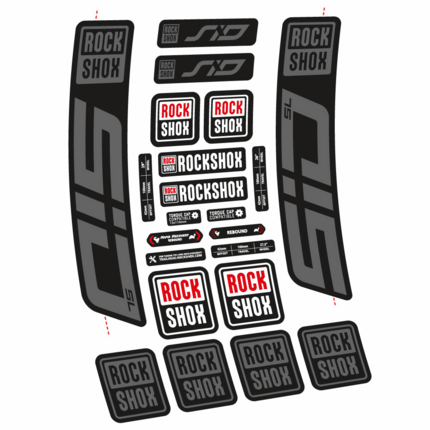Pegatinas para Horquilla Rock Shox Sid SL 2021 en vinilo adhesivo stickers graphics calcas adesivi autocollants
