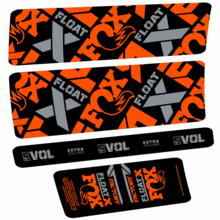 Fox Float X Factory Pegatinas en vinilo adhesivo Amortiguador
