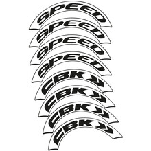 CBK Speed Pegatinas en vinilo adhesivo Llanta Carretera 80mm