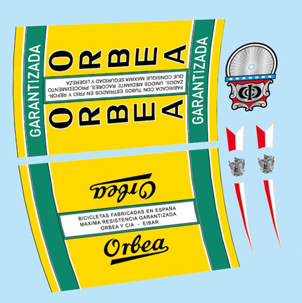 Pegatinas para Orbea Bici Clásica en vinilo adhesivo