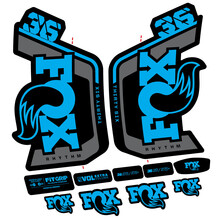 Fox Factory 36 Rhythm 2024 Pegatinas en vinilo adhesivo Horquilla