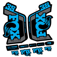 Fox Factory 38 Rhythm 2024 Pegatinas en vinilo adhesivo Horquilla