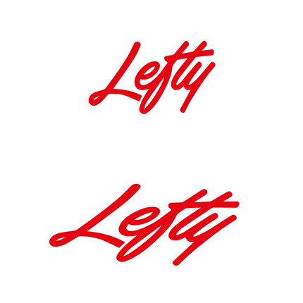 Pegatinas para Lefty Logo en vinilo adhesivo stickers graphics calcas adesivi autocollants