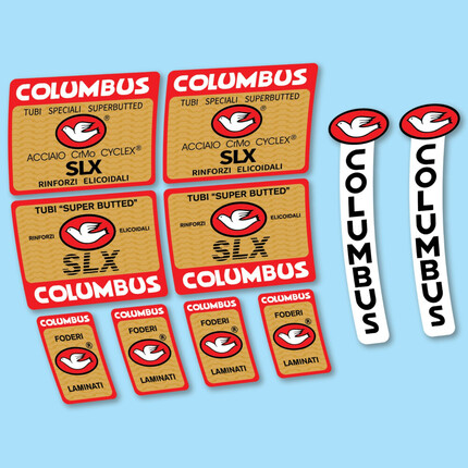 Pegatinas para Bici Clásica Columbus SLX en vinilo adhesivo