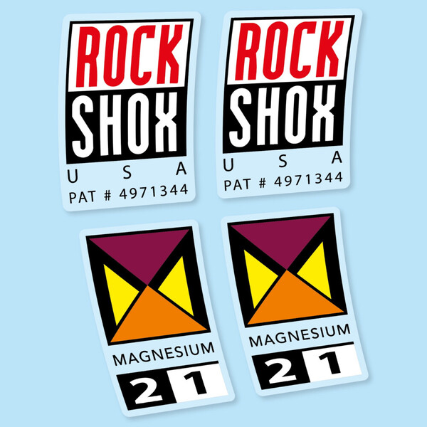 Rock Shox Magnesium Mag 21 1993 Pegatinas en vinilo adhesivo Bici Clásica