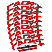 Pegatinas en vinilo adhesivo compatibles con llantas Cadex 50 Ultra Disc 2022, 2023, 2024 y 2025