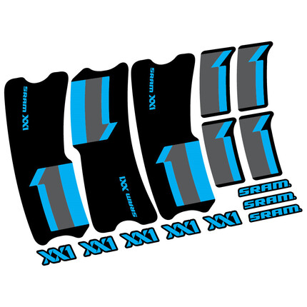 Pegatinas para Bielas Sram XX1 2013 en vinilo adhesivo stickers graphics calcas adesivi autocollants