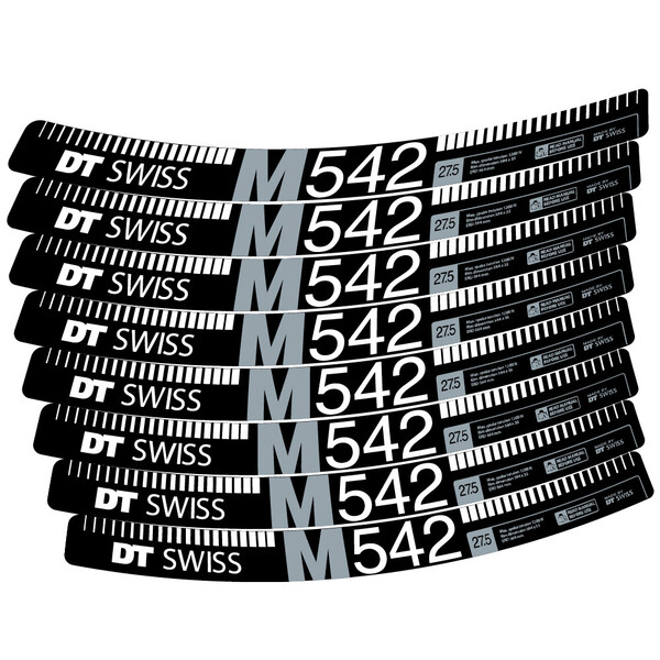 DT Swiss M542 Pegatinas en vinilo adhesivo Llanta MTB