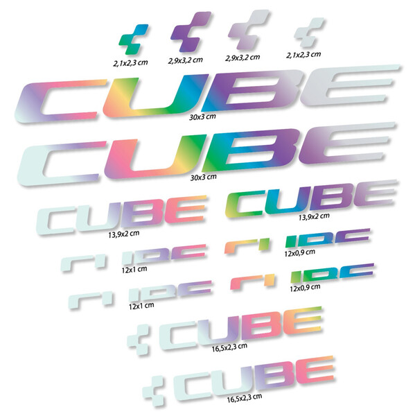 Cube Pegatinas en vinilo adhesivo Cuadro