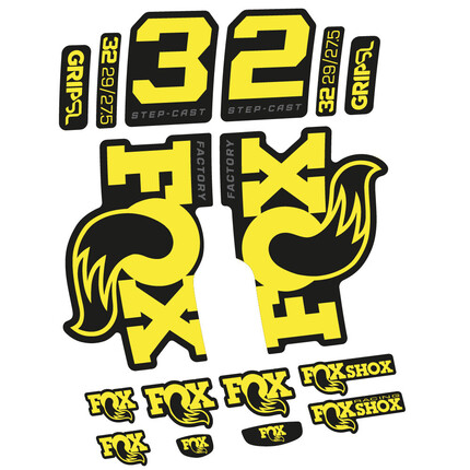 Pegatinas para Horquilla Fox 32 Factory SC 2025 en vinilo adhesivo stickers graphics calcas adesivi autocollants