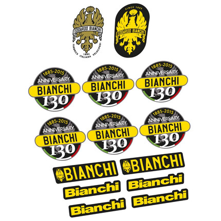 Pegatinas para Cuadro Bianchi 130 Aniversario en vinilo adhesivo stickers graphics calcas adesivi autocollants
