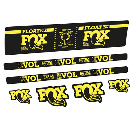Pegatinas para Amortiguador Fox Float DPS Performance en vinilo adhesivo stickers graphics calcas adesivi autocollants
