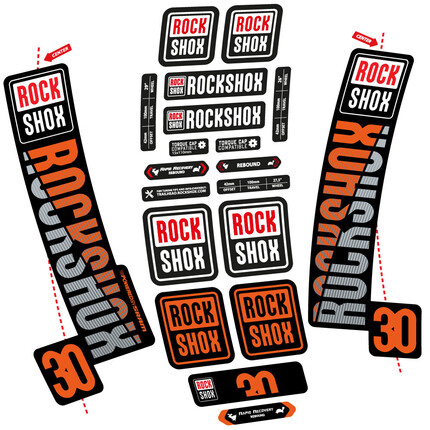 Pegatinas para Horquilla Rock Shox TK30 2018 en vinilo adhesivo stickers graphics calcas adesivi autocollants