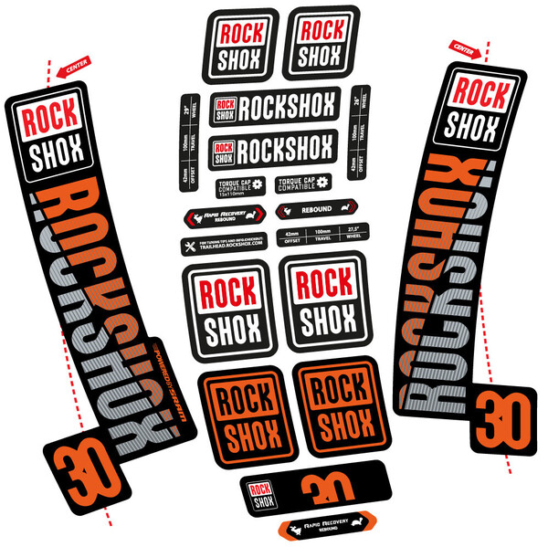 Rock Shox TK30 2018 Pegatinas en vinilo adhesivo Horquilla