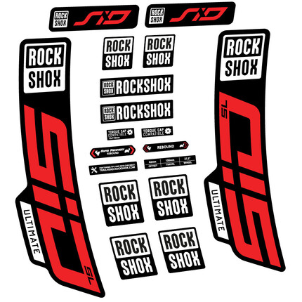 Pegatinas para Horquilla Rock Shox Sid Ultimate SL 2021 en vinilo adhesivo stickers graphics calcas adesivi autocollants