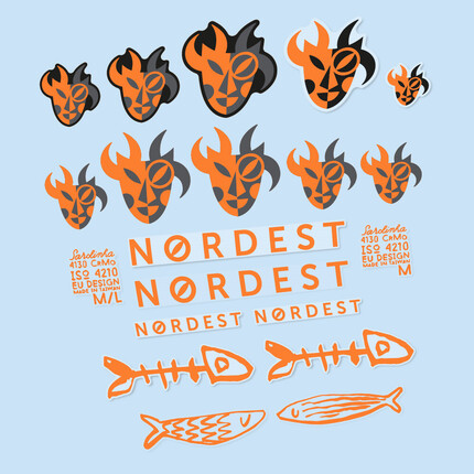 Pegatinas para Cuadro Nordest Sardinha 2 en vinilo adhesivo stickers graphics calcas adesivi autocollants