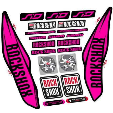 Pegatinas para Horquilla Rock Shox Sid 2017 en vinilo adhesivo stickers graphics calcas adesivi autocollants
