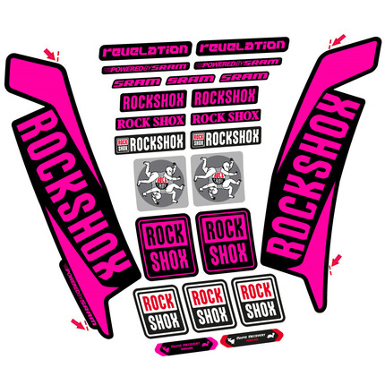 Pegatinas para Horquilla Rock Shox Revelation 2016 en vinilo adhesivo stickers graphics calcas adesivi autocollants