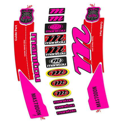 Pegatinas para Biela Manitou Mastodon 2017 en vinilo adhesivo stickers graphics calcas adesivi autocollants
