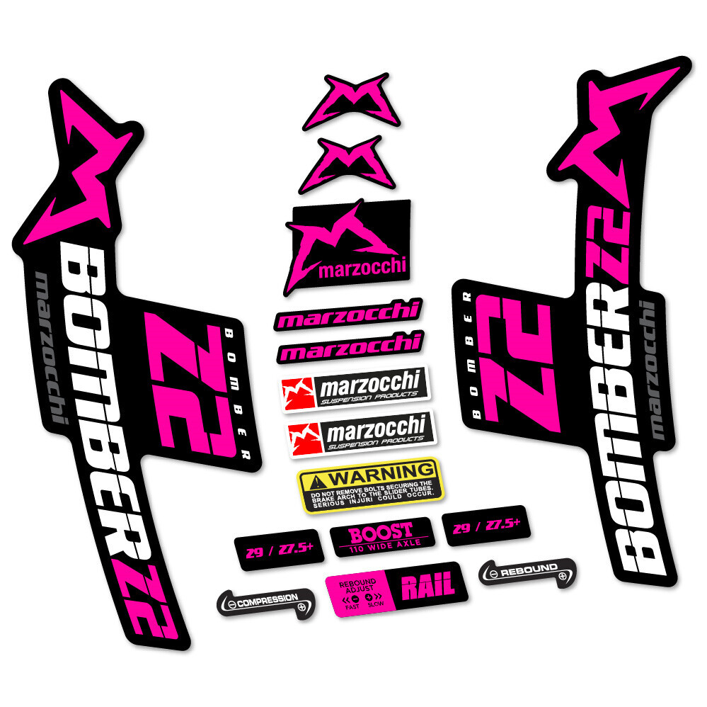 Marzocchi Bomber Z2 Pegatinas en vinilo adhesivo Horquilla
