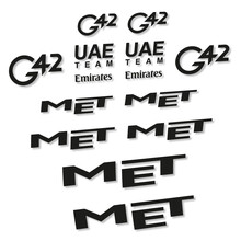 MET G42 UAE Pegatinas en vinilo adhesivo Casco