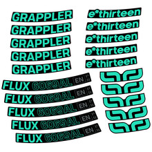E-Thirteen Grappler Flux Alloy Pegatinas en vinilo adhesivo Llanta MTB