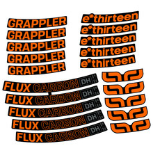 E-Thirteen Grappler Flux Carbon Pegatinas en vinilo adhesivo Llanta MTB