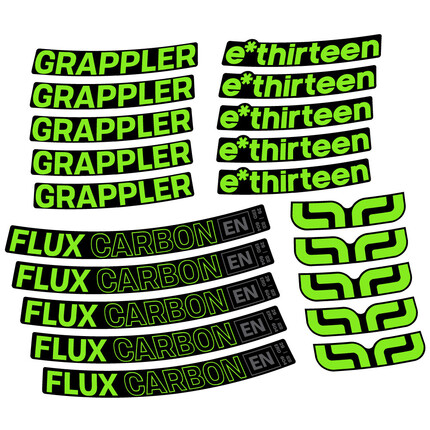 Pegatinas para Llanta MTB E-Thirteen Grappler Flux en vinilo adhesivo stickers graphics calcas adesivi autocollants