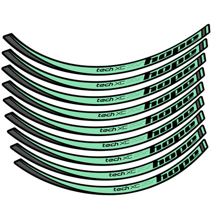 Pegatinas para Llanta MTB Hope Tech XC en vinilo adhesivo stickers graphics calcas adesivi autocollants
